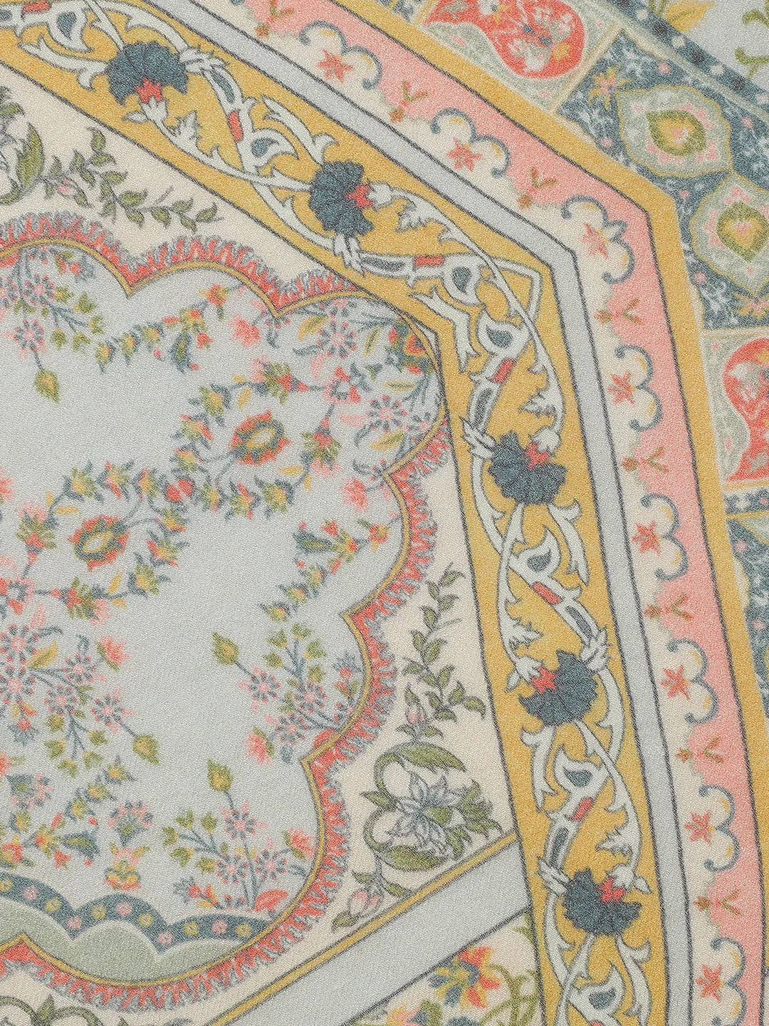 Regal Embrace Wool Lurex Printed Stole