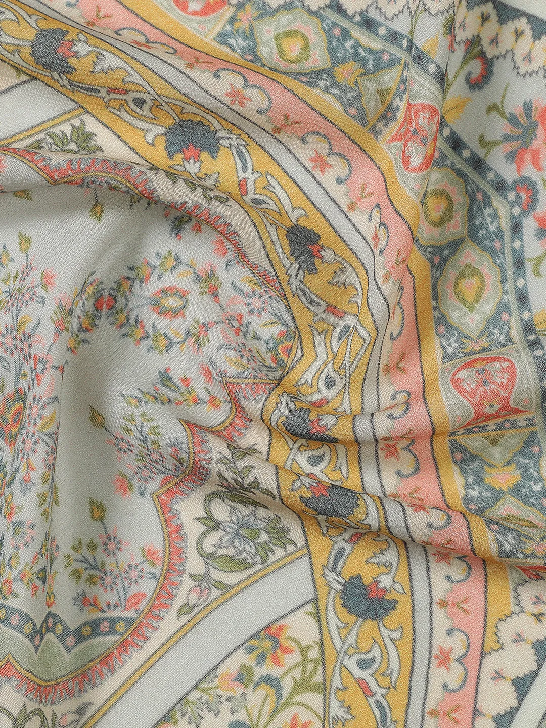 Regal Embrace Wool Lurex Printed Stole