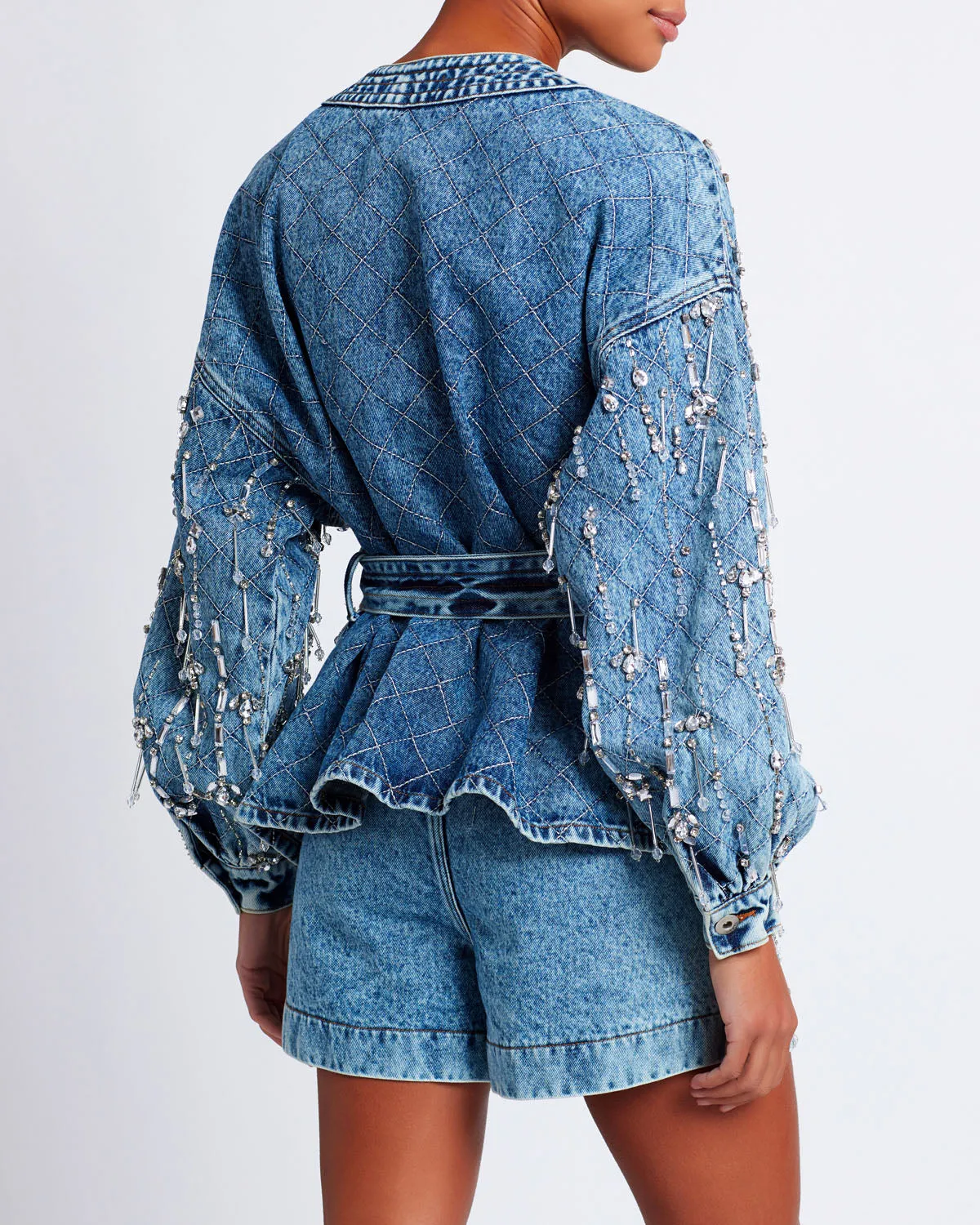 Rhinestone Beaded Jacket