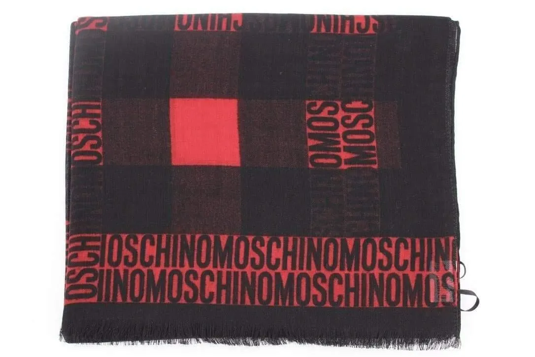 Sciarpa con stampa logo all-over