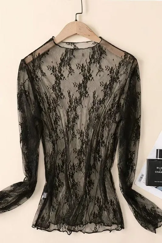 Sheer Mesh Top