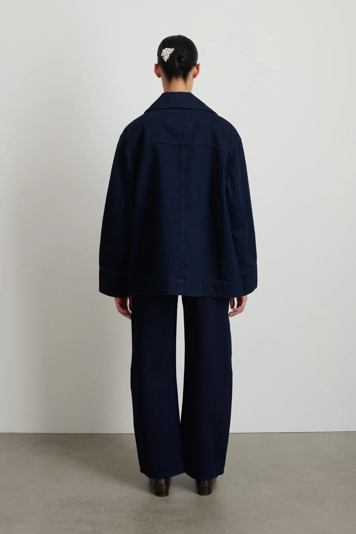Stadium Jacket Indigo Rinse
