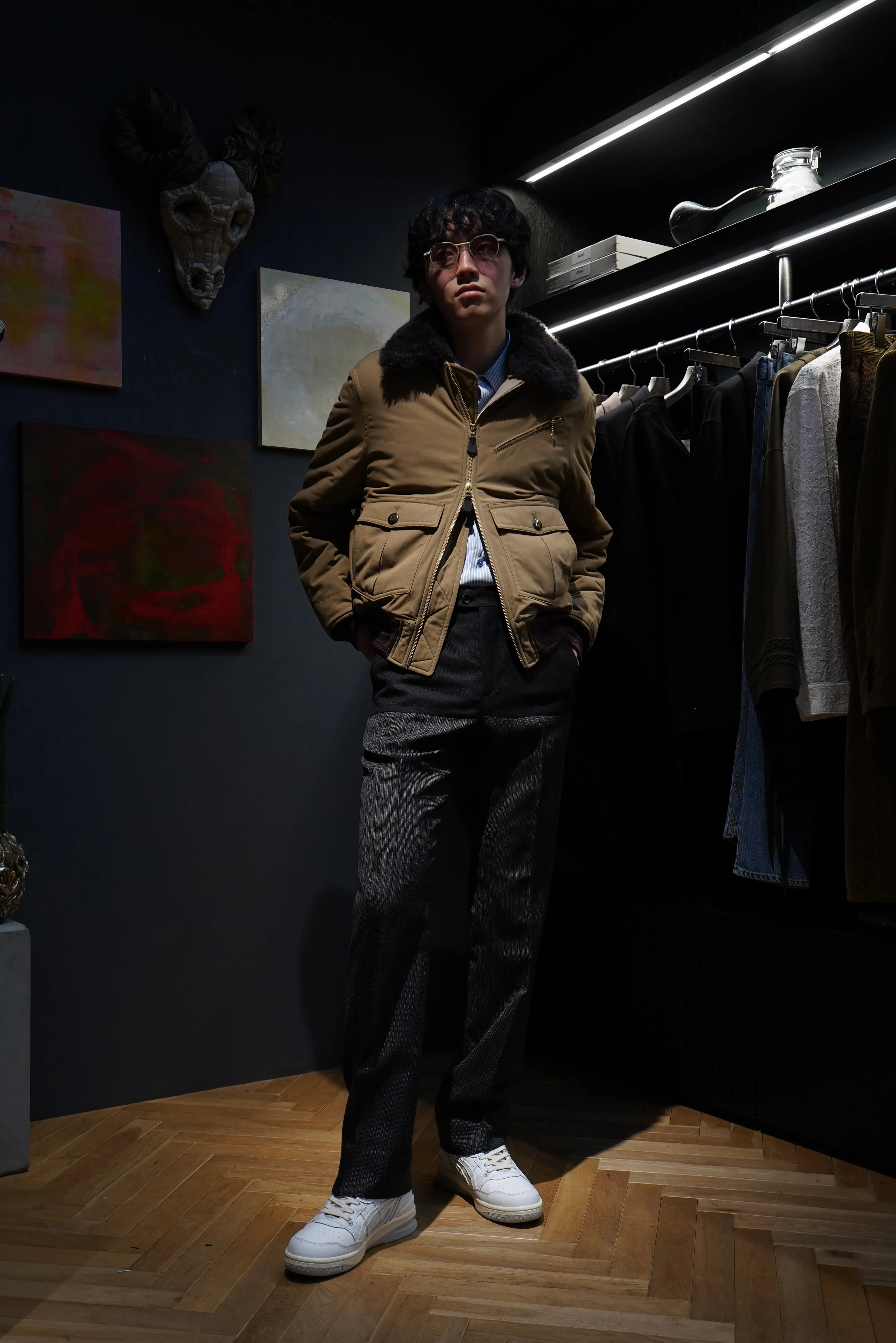 STEAF GLEAM FLIGHT JACKET (EARTH CAMEL)(EXCLUSIVE)