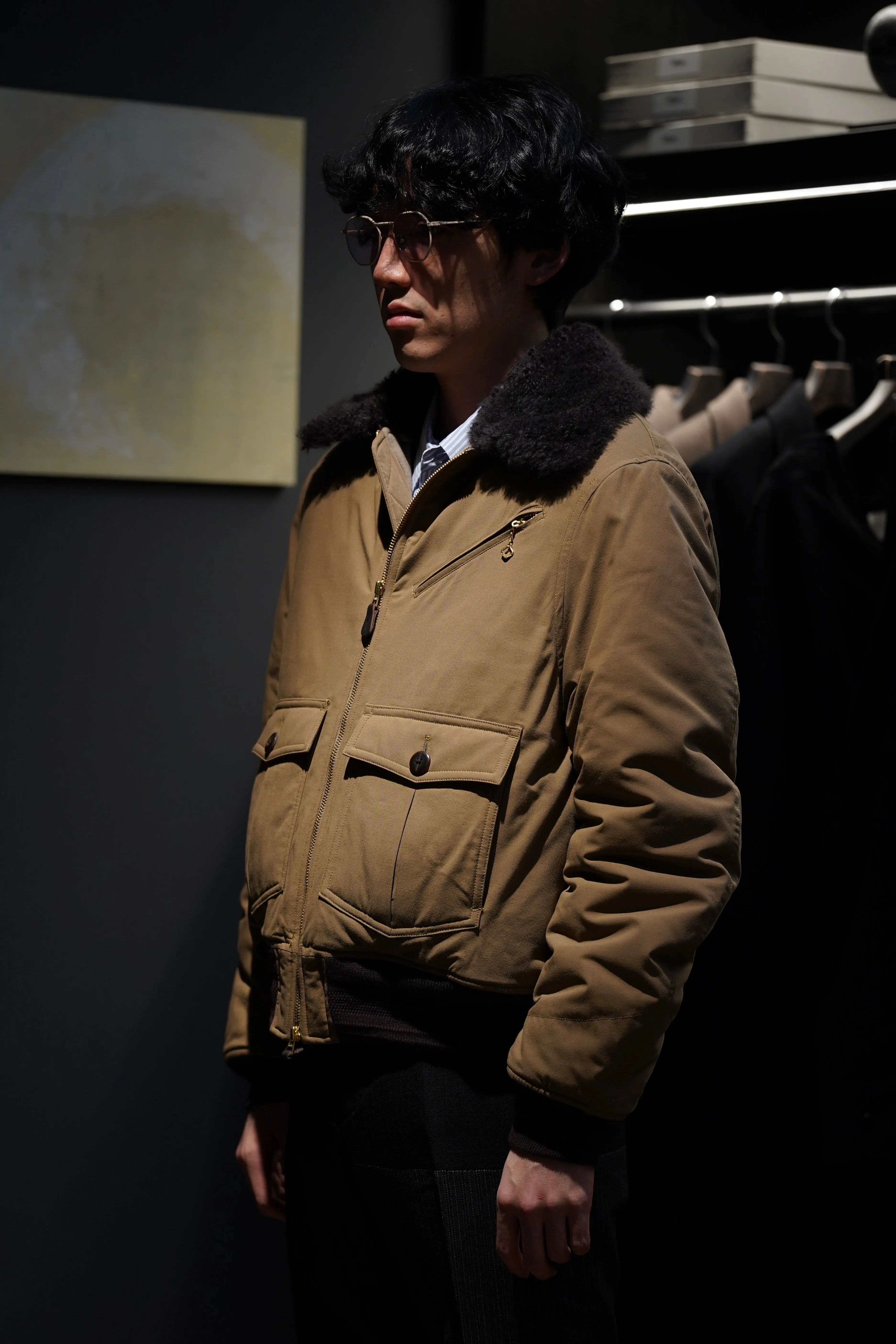 STEAF GLEAM FLIGHT JACKET (EARTH CAMEL)(EXCLUSIVE)