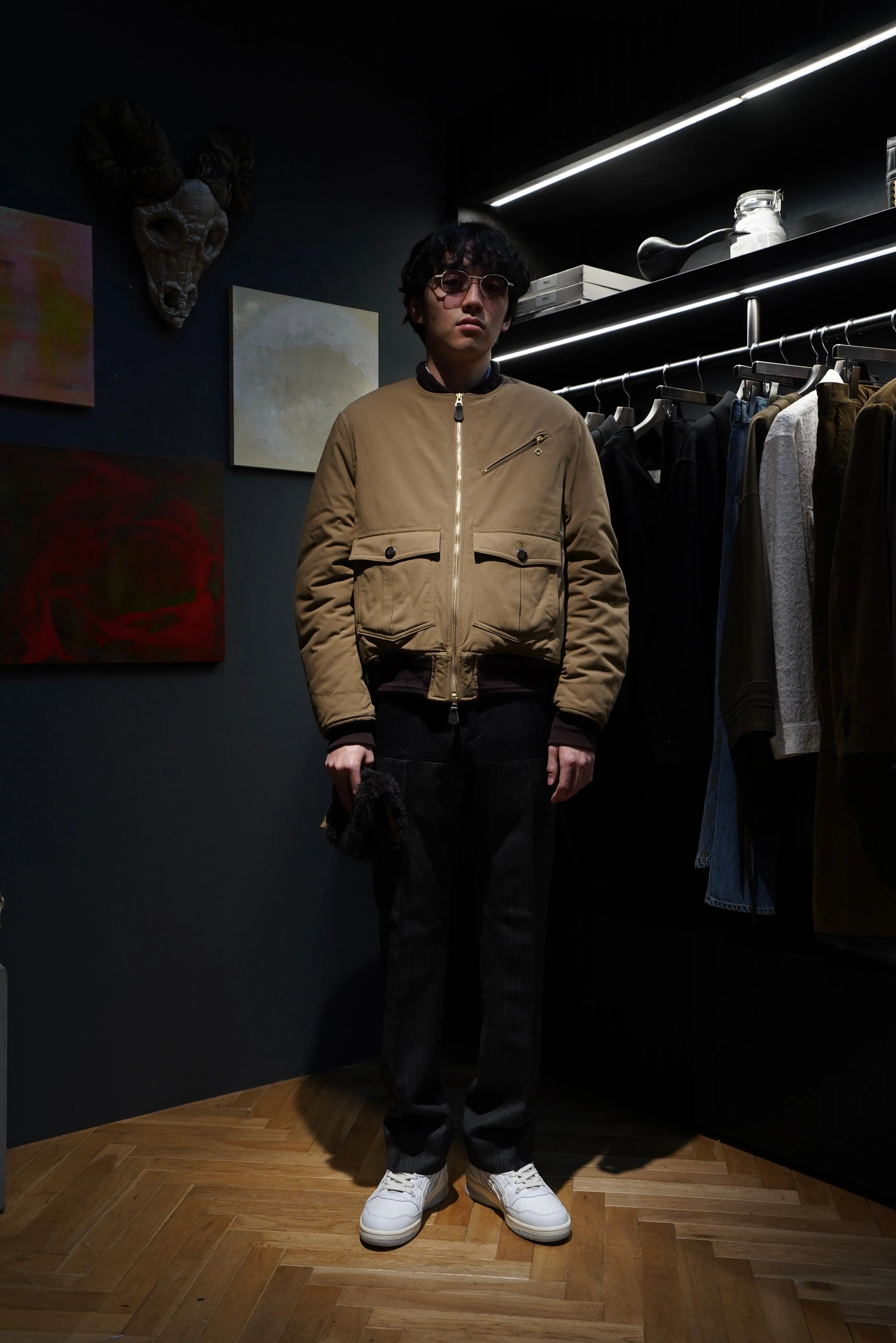STEAF GLEAM FLIGHT JACKET (EARTH CAMEL)(EXCLUSIVE)