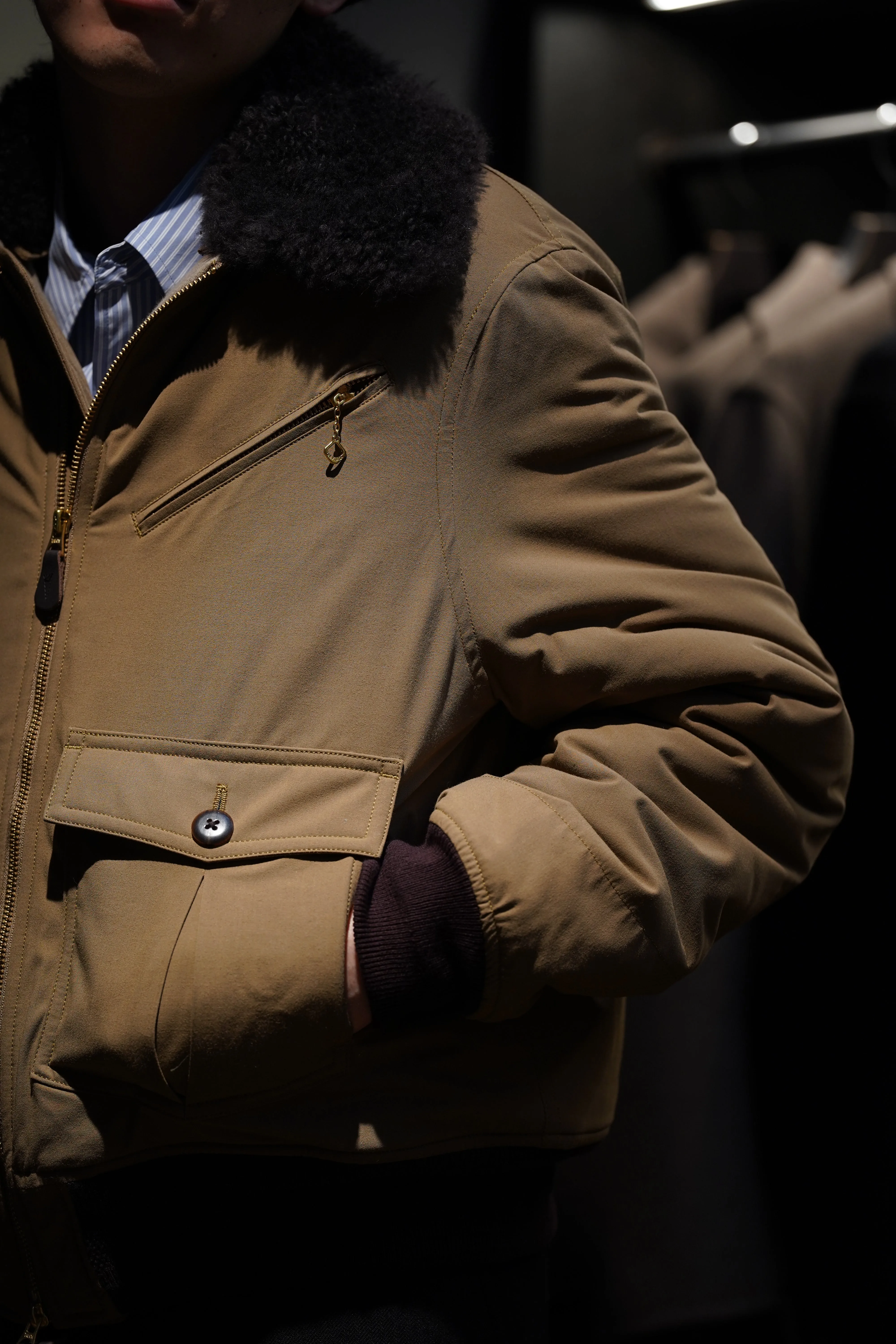 STEAF GLEAM FLIGHT JACKET (EARTH CAMEL)(EXCLUSIVE)