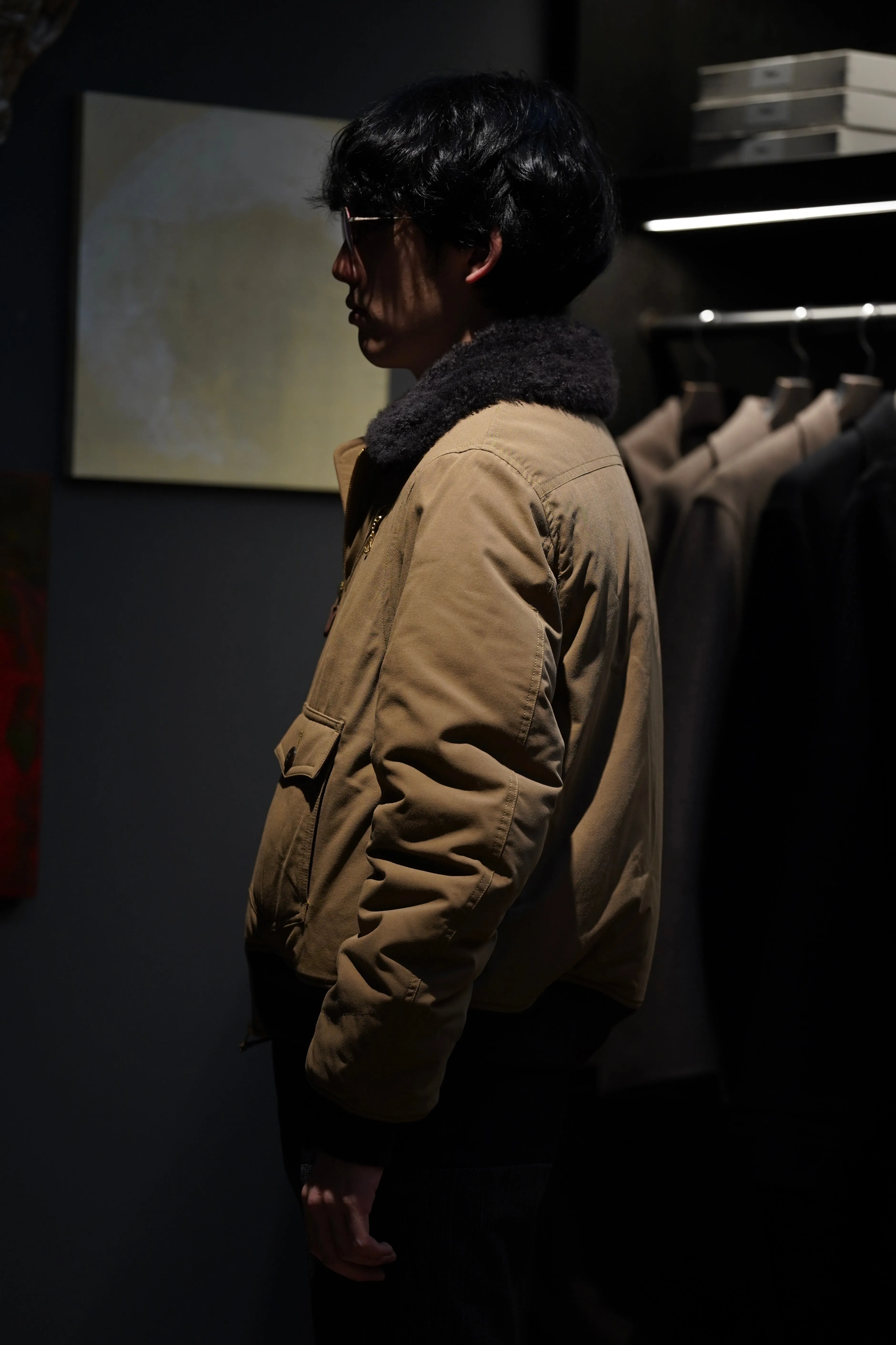 STEAF GLEAM FLIGHT JACKET (EARTH CAMEL)(EXCLUSIVE)
