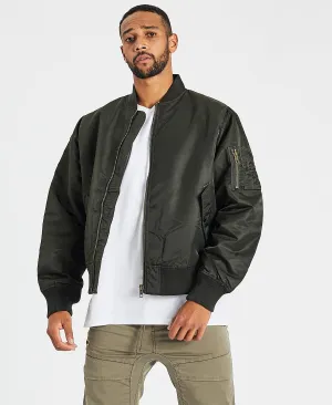 Thrills Union Bomber Jacket Oil Green