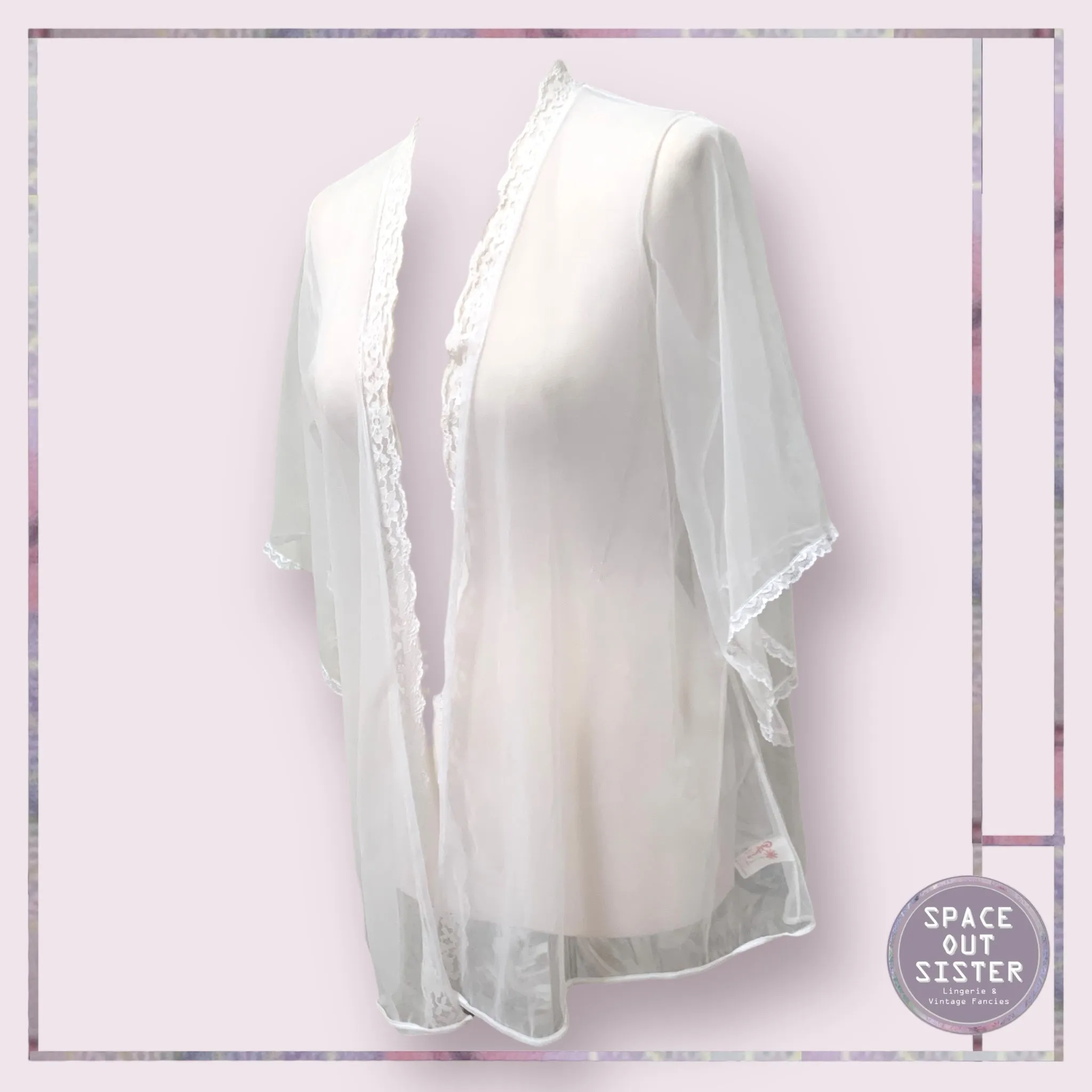 Vintage California Sheer Bed Jacket