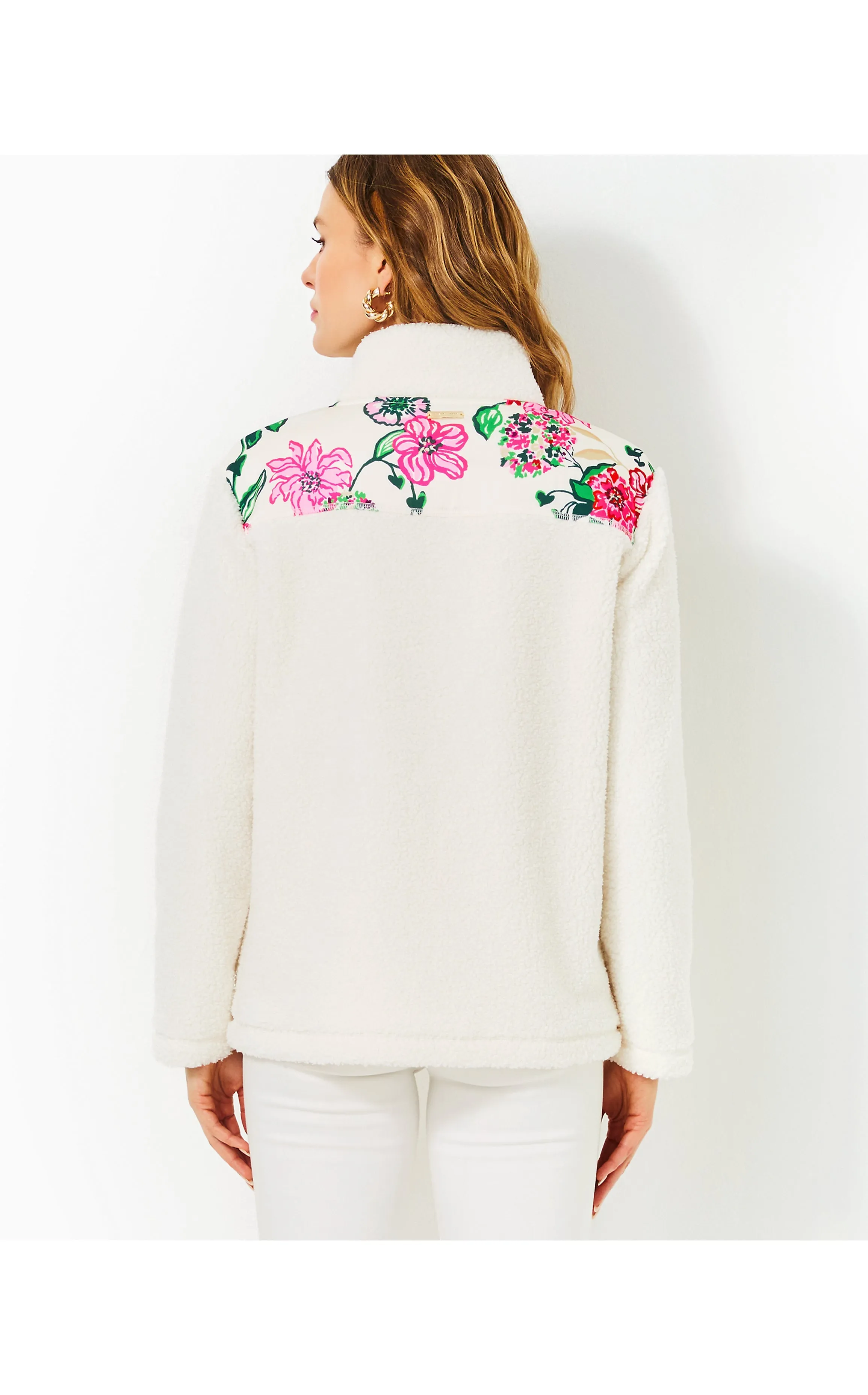 Wallen Sherpa Half Zip Jacket Coconut