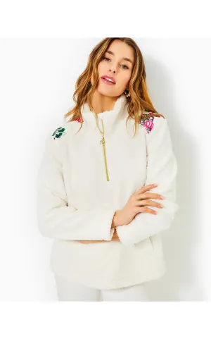 Wallen Sherpa Half Zip Jacket Coconut